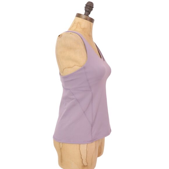 LULULEMON 2018 Stash N Run Tank 4 Medium Support B/C Cup Dusty Dawn Purple B89 - Picture 3 of 6